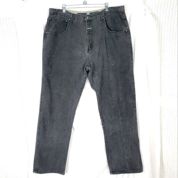 VINTAGE Marithe Francois Girbaud Black Relaxed Jeans, Sz 42 - Picture 1 of 9